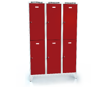  Divided cloakroom locker ALDOP with feet 1920 x 1200 x 500